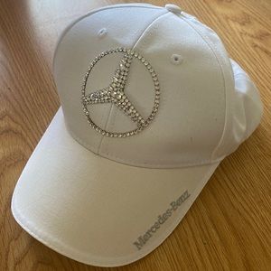 Mercedes Benz Bling 3D logo hat with Swarovski crystals